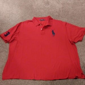 Polo by Ralph Lauren Men's Red Polo Shirt